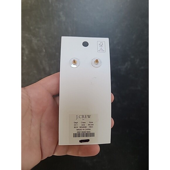 J.CREW Multi-color Earrings Champagne Bottle Beaded Cheers New On Orginal Card - Picture 6 of 10